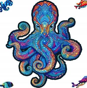 Деревянный пазл для взрослых Магнитный осьминог Pan i Pani Gadżet