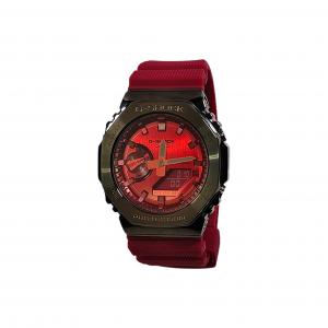 CASIO Часы Retrofit Series Quartz Movement Resin Strap Watch Men's Watch Red Watch Dial