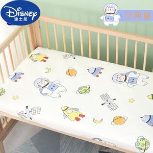 Disney Простыня на резинке для новорожденных 128x60x5 см, хлопок, дизайн Space Cat