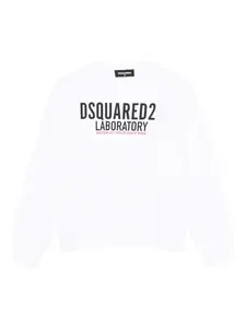 Толстовка с логотипом DSQUARED2 KIDS, белый
