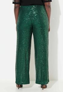 Брюки WIDE LEG SEQUINED Ulla Popken, темно-зеленый