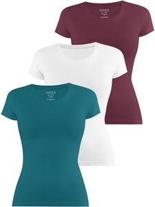 Футболка Janice Nysa, цвет petrol/weiß/burgund