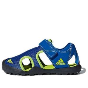 Сандалии captain toey k velcro outdoor flat heel sports blue green sandals 'blue green' Adidas, синий