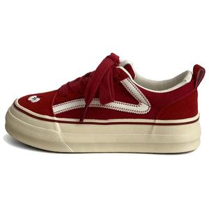 City camel Женские противоскользящие лоу-топы для скейтбординга красные, цвет Red