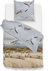 Постельное белье ZO! Home Renforcé - Dune 155 x 220 см, Чайки, Дюна, Море