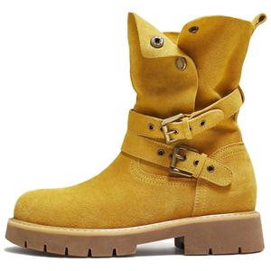 TATA Женские полусапожки желто-коричневые, желтые, абрикосовые, розовые — желтые, цвет Yellow