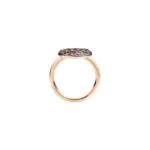 Кольцо Pomellato Sabbia из розового золота с коричневыми бриллиантами