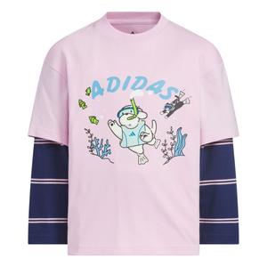 Детская футболка Adidas, светло-фиолетовый