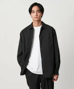 Куртка рубашка Weather Comfort Dry Air эластичная по горизонтали, водоотталкивающая United Arrows, цвет Black