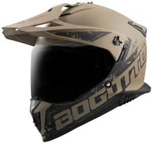 Шлем Bogotto fg-601 duo fiberglass enduro, Brown Matt