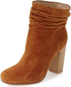 Женские ботильоны YDN с грубой подошвой, свободной посадкой, на массивном каблуке, с круглым носком и винтажным дизайном, Saddle Brown