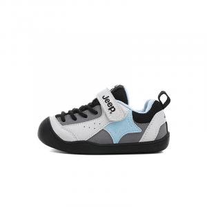 Детские повседневные низкие кроссовки Slip Resistant, Abrasion Resistant, Breathable Jeep, sky синий/chessboard серый[thin cotton]