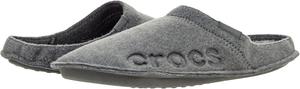 Женские пушистые тапочки Crocs Baya, серый