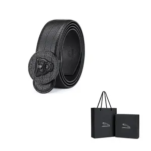 JAGUAR Кожаный ремень мужской, Black