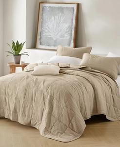 Наборы текстурированных одеял Mina вафельного переплетения 510 Design, бежевый