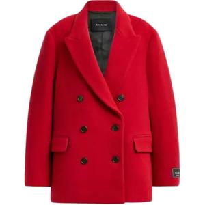Красное пальто COACH для женщин