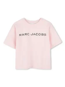 Футболка с логотипом Marc Jacobs Kids, розовый