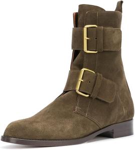 Женские комфортные низкие ботильоны YDN с круглым носком и невысоким каблуком, из замши, с пряжкой, для офиса и ежедневного ношения, размеры 4-15 US, Sienna