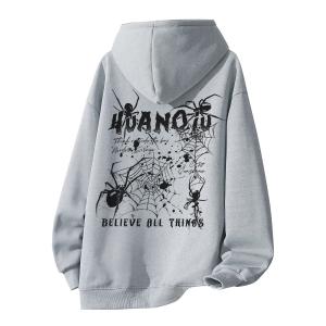 Толстовка Unisex Hooded Moderate Heavyweight HUANQIU, светло-серый