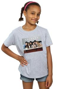 Хлопковая футболка с групповым фото «Молочные коктейли» Friends, серый