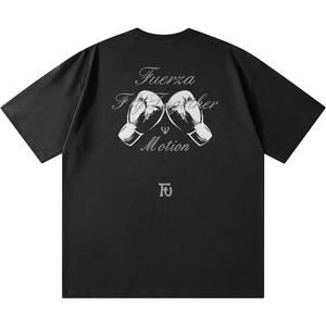 Футболка с рукавом дроп-шиплер унисекс FUERZA, черный