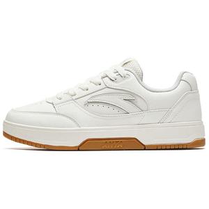 Антискользящие износостойкие низкие скейтерские кроссовки Anta Women's White, Ivory White/Cumulus Gray