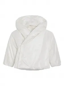 Куртка с капюшоном и застёжкой сбоку Teddy & Minou, белый
