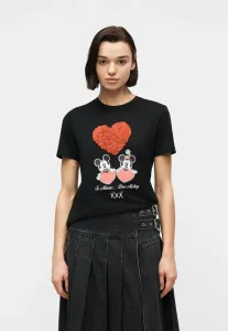 Футболка с принтом onlmickey ко дню святого валентина Only, Black