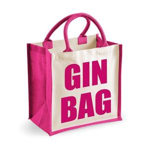 Средняя розовая джутовая сумка для джина 60 SECOND MAKEOVER, розовый