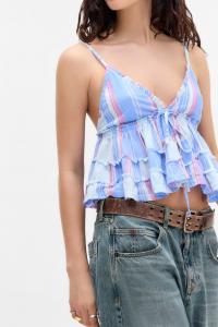 Топ NIA BABYDOLL CAMI BDG Urban Outfitters, синий