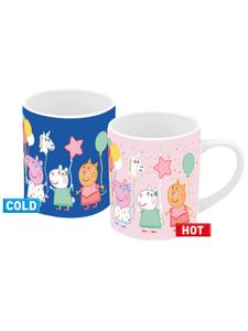 Кружка Peppa Pig Hip Hip Hooray, меняющая цвет, синяя, 250 мл Geda Labels