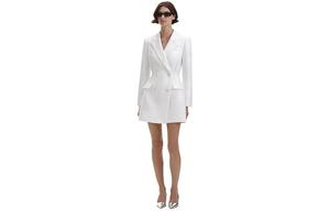 Self-portrait Автопортрет Длинное платье с рукавами Pure White