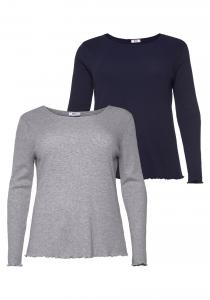 Лонгслив Flashlights, темно-синий/пятнистый серый