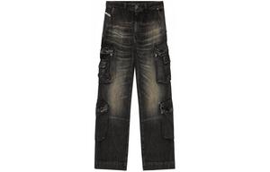 Детские джинсы карго DIESEL, темно-синие