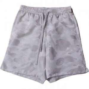 Bape Solid Camo Bathing Ape Logo шорты A BATHING APE, серый