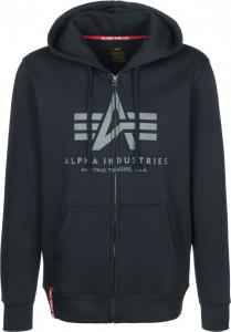 Худи на молнии Alpha Industries, морской синий