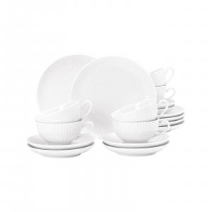 Чайный сервиз Amina White, набор из 18 предметов Seltmann Weiden, белый