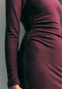 Платье Stradivarius Jersey dress, Bordeaux