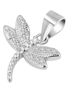 Adeliás Женский кулон - кулон из серебра 925 пробы с кубическим цирконием в серебряной оправе