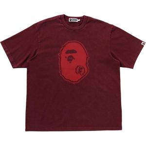 Футболка с принтом логотипа A BATHING APE, Burgundy Bdx