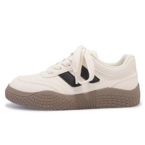 SNXR Нескользящие износостойкие низкие кроссовки для скейтбординга женские бежево-черные