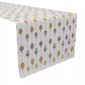 Дорожка для стола, 100 % хлопок, 16x90 дюймов, полоска для пасхальных яиц.