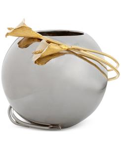 Ваза в форме чаши с каллами и розами Michael Aram, серебро