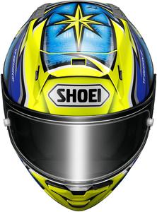 Шлем Shoei с принтом, желтый / синий