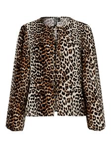 Блуза PIECES PCTIFFANY, карамель/капучино/черный