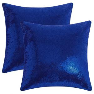 2 шт. Чехлы на подушки для дивана-кровати, спальни, гостиной, домашнего декора, 16 "X 16" Unique Bargains, цвет Dark Blue
