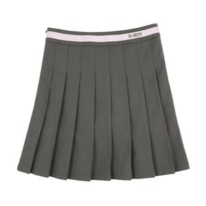 Повседневная короткая юбка женская серая Nerdy, серый