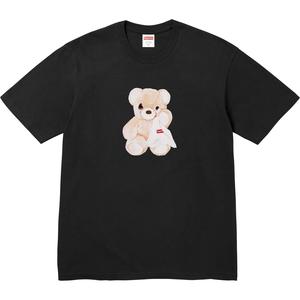 Футболка с принтом медведя Supreme, черный