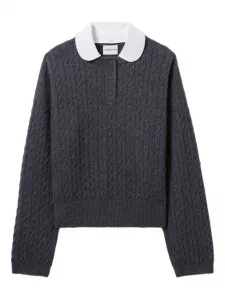 Джемпер фактурной вязки Claudie Pierlot, серый