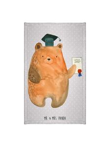 Mr. & Mrs. Panda Полотенце Медведь  Экзамен без слов, пастельно-серый